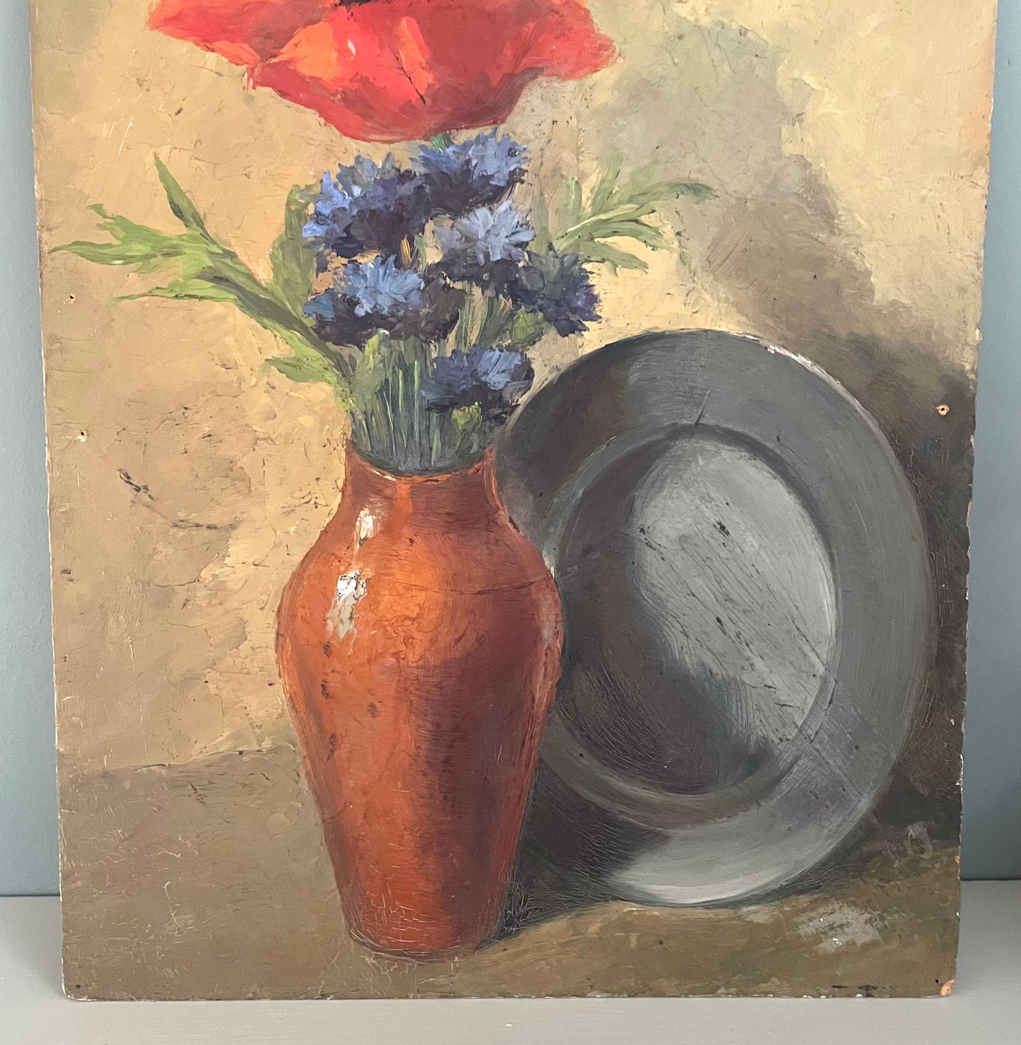 Vintage Oil Painting On Board