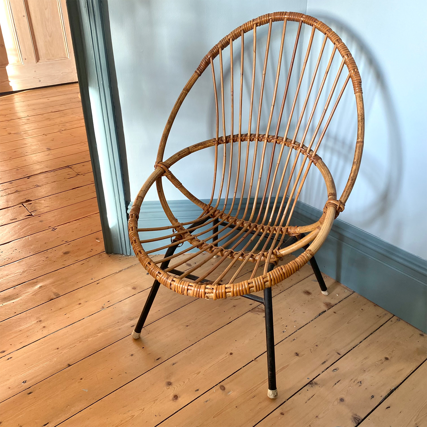 Vintage Bamboo Satellite Chair