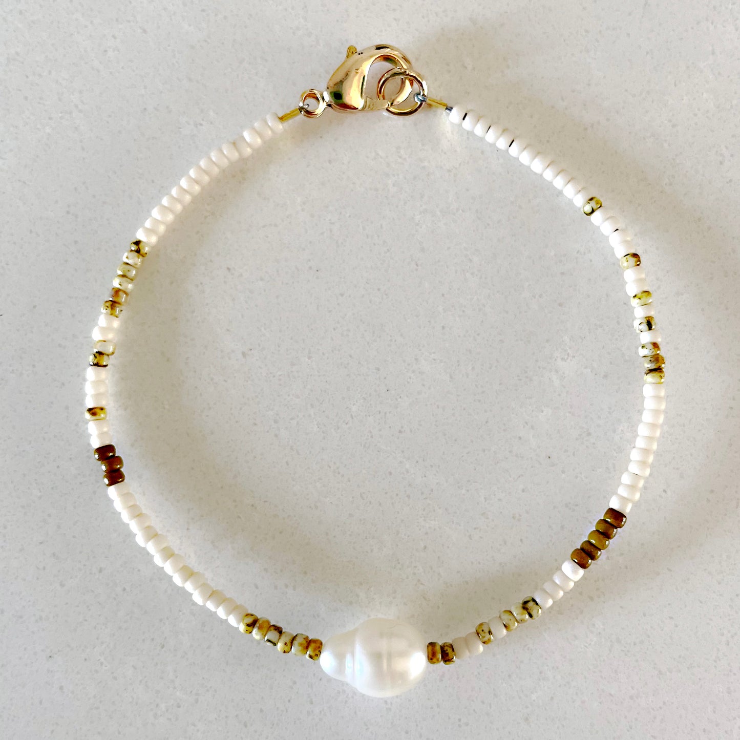 Beaded Pearl Bracelet