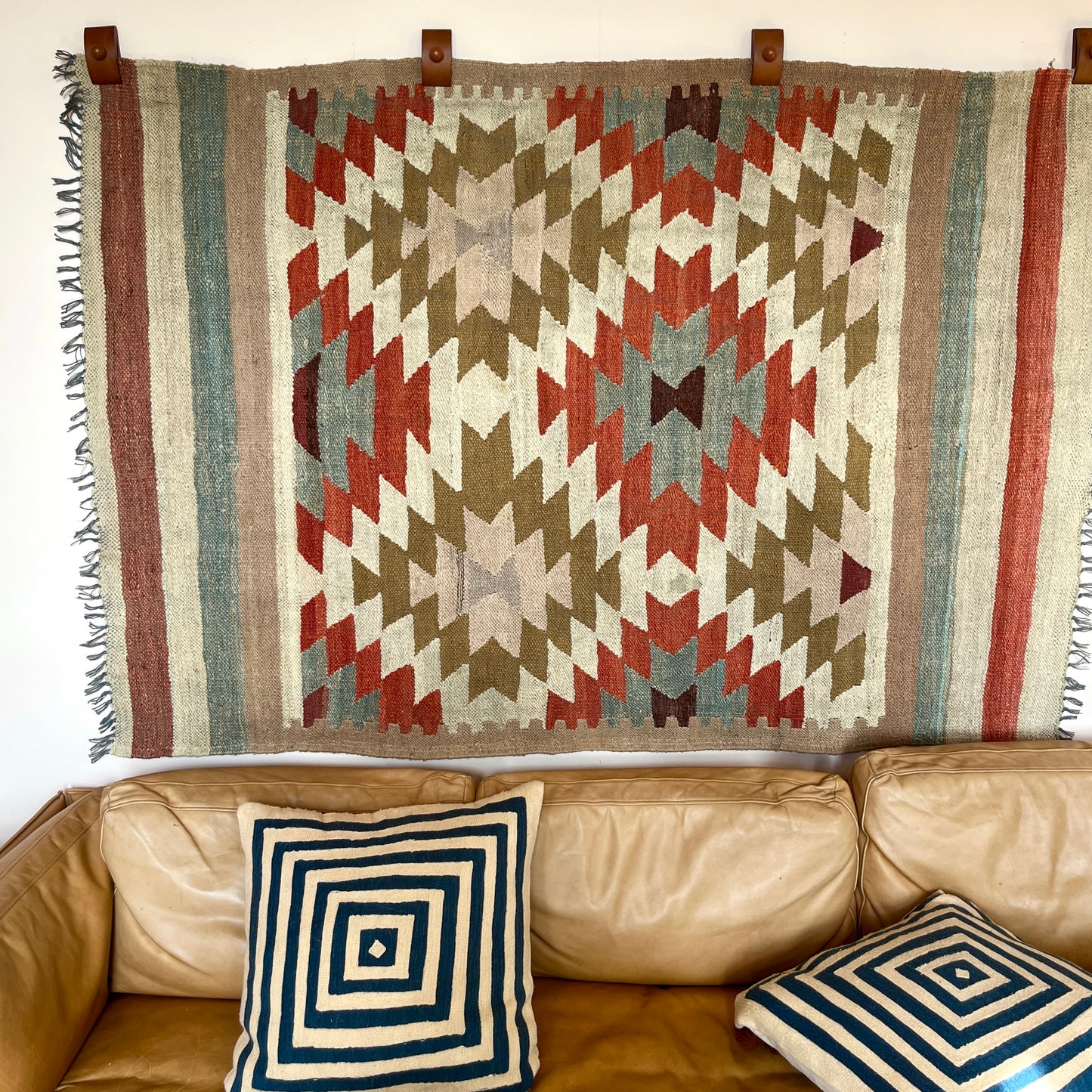 Vintage Flatwoven Turkish Rug